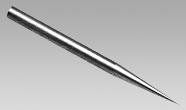 Drilling needle for precision dies