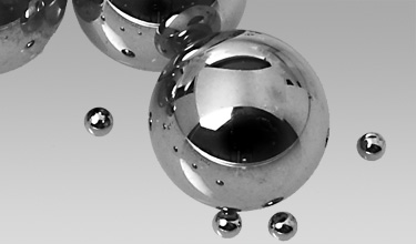 High-precision steel (ø 0.5mm) and tungsten carbide (ø 3.0mm) bearing balls